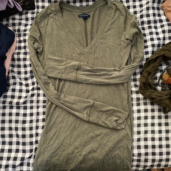 American Eagle Outfitters Tops American Eagle Green Long Sleeve